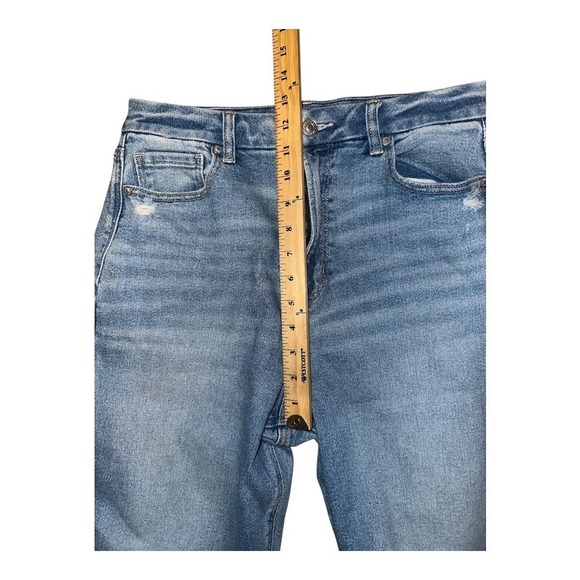 American Eagle Womens Stretch Ripped Curvy Mom Jeans, Size 8 LONG - Picture 7 of 9
